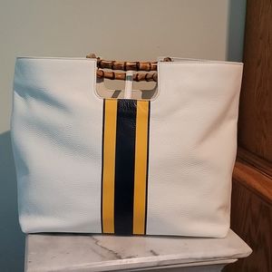 J.MCLAUGHLIN LEATHER TOTE